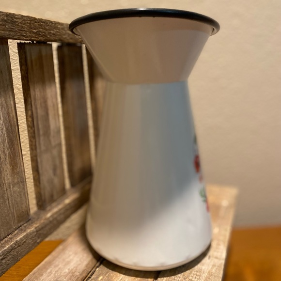 Easter Pitcher, Happy Easter Metal Pitcher With A Floral Wreath Design, Easter - Picture 7 of 16